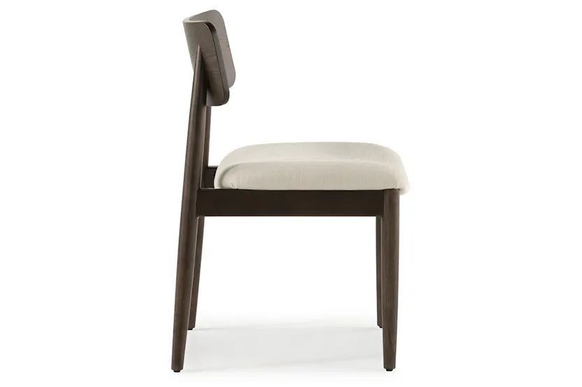 Transformer Round Chair | Cream/Dark Walnut | Set of 2 Transformer Round Chair | Cream/Dark Walnut | Set of 2