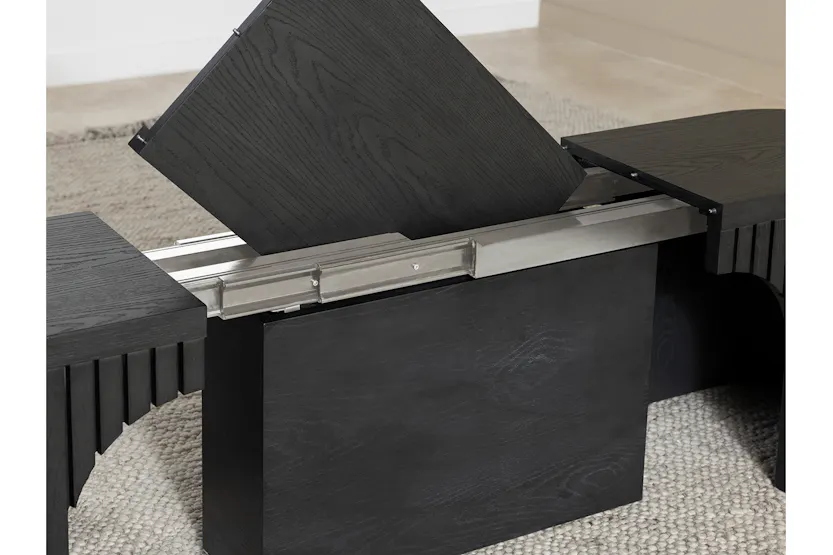 Transformer Round Bench | Smoked Hickory | Including 3 Extension Panels Transformer Round Bench | Smoked Hickory | Including 3 Extension Panels