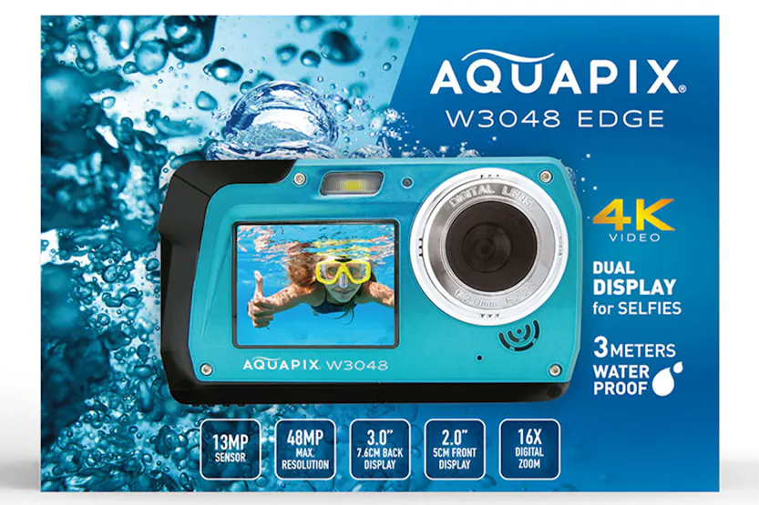 Easypix Aquapix W3048 Edge Camera | Ice Blue Easypix Aquapix W3048 Edge Camera | Ice Blue