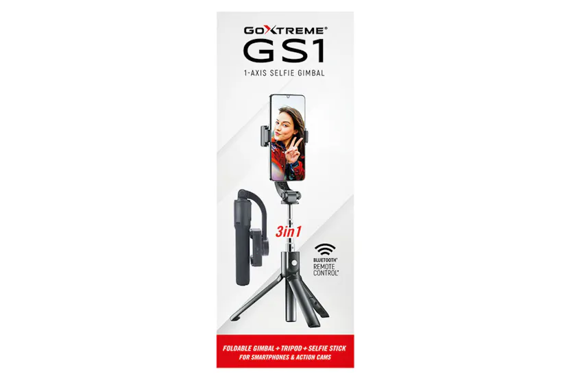Easypix Goxtreme GS1 Foldable 1-Axis Selfie Gimbal Easypix Goxtreme GS1 Foldable 1-Axis Selfie Gimbal