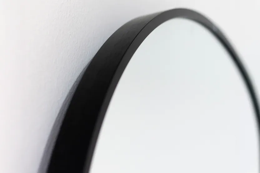 Modena Round Wall Mirror | Black | 90 cm Modena Round Wall Mirror | Black | 90 cm