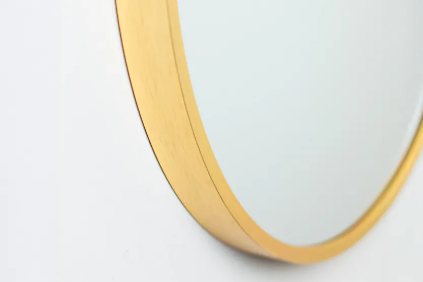 Modena Pill Shape Wall Mirror | Gold | 40 x 120 cm Modena Pill Shape Wall Mirror | Gold | 40 x 120 cm
