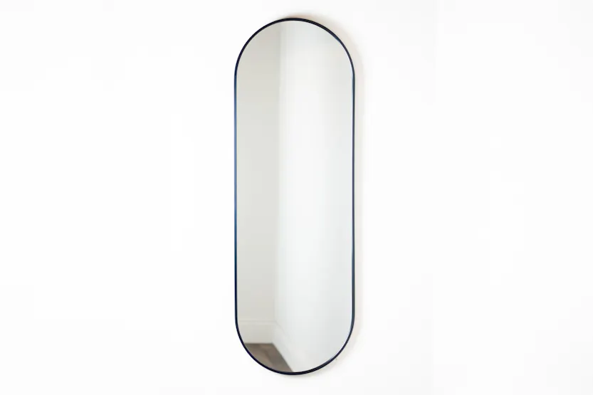 Modena Pill Shape Wall Mirror | Black | 40 x 120 cm Modena Pill Shape Wall Mirror | Black | 40 x 120 cm