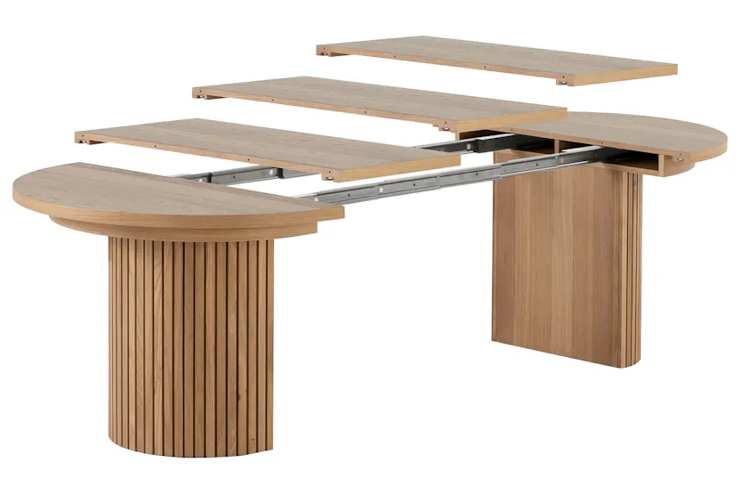Transformer Round Extending Dining Table | Scandinavian Oak | Including 3 panels Transformer Round Extending Dining Table | Scandinavian Oak | Including 3 panels