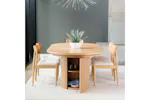 Transformer Round Extending Dining Table | Scandinavian Oak | Including 3 panels Transformer Round Extending Dining Table | Scandinavian Oak | Including 3 panels