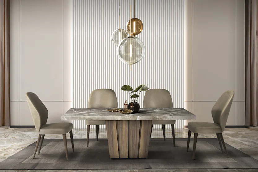 Empire Dining Table | 200 cm | Apuan Storm Empire Dining Table | 200 cm | Apuan Storm