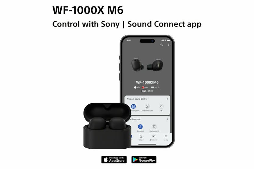 Sony XM6 True Wireless Active Noise Cancelling Earbuds | Black Sony XM6 True Wireless Active Noise Cancelling Earbuds | Black