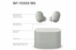 Sony XM6 True Wireless Active Noise Cancelling Earbuds | Silver Sony XM6 True Wireless Active Noise Cancelling Earbuds | Silver