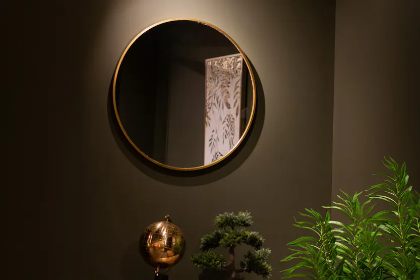 Modena Round Wall Mirror | Gold | 60 cm Modena Round Wall Mirror | Gold | 60 cm