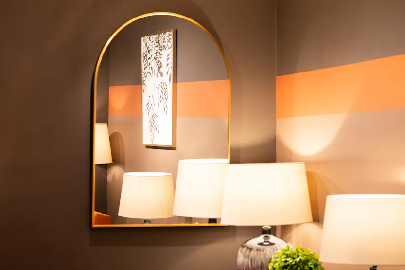 Modena Arched Wall Mirror | Gold | 66 x 96 cm Modena Arched Wall Mirror | Gold | 66 x 96 cm