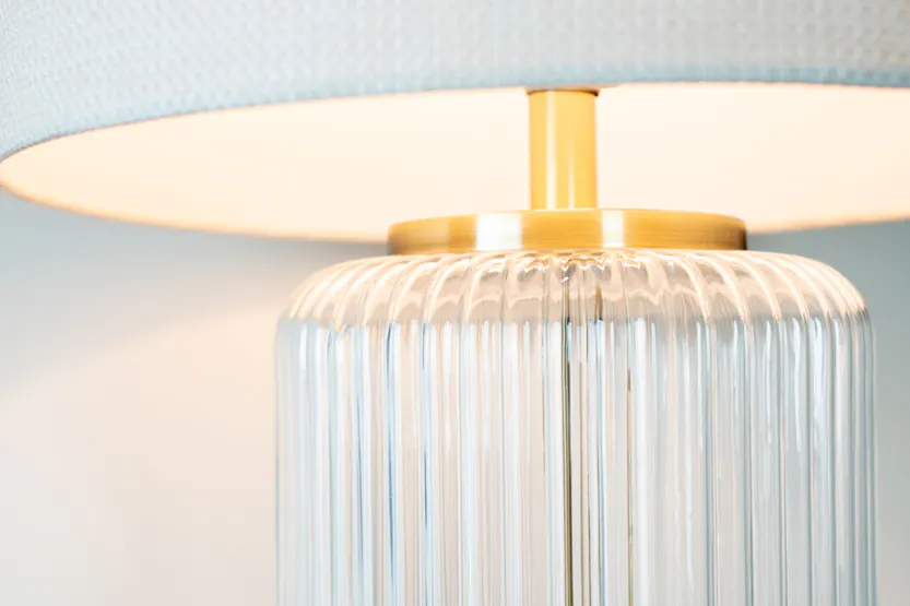 Tabitha Glass Table Lamp | White/Gold Tabitha Glass Table Lamp | White/Gold