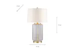 Tabitha Glass Table Lamp | White/Gold Tabitha Glass Table Lamp | White/Gold