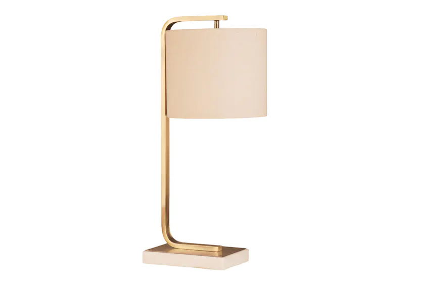 Kyra Table Lamp | White/Gold Kyra Table Lamp | White/Gold
