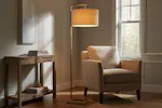 Kyra Floor Lamp | White/Gold Kyra Floor Lamp | White/Gold