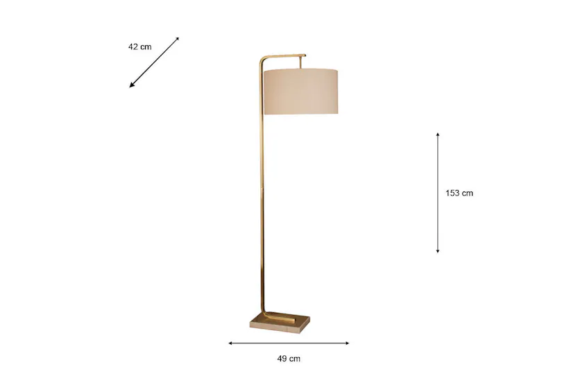 Kyra Floor Lamp | White/Gold Kyra Floor Lamp | White/Gold