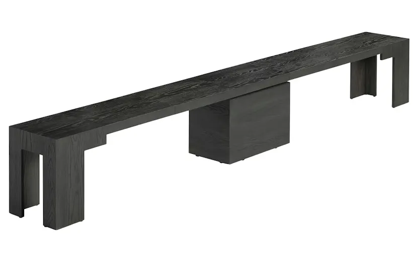 Transformer Bench | Smoked Hickory | Including 5 Extension Panels Transformer Bench | Smoked Hickory | Including 5 Extension Panels
