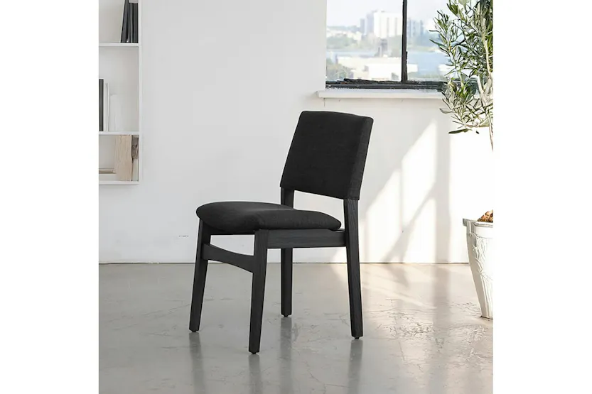 Transformer Chair | Onyx/Smoked Hickory | Set of 2 Transformer Chair | Onyx/Smoked Hickory | Set of 2