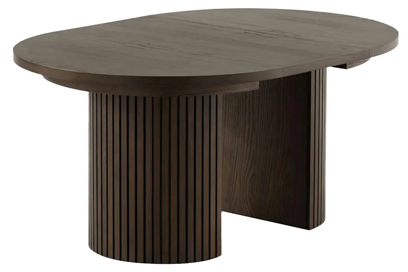 Transformer Round Extending Dining Table | Dark Walnut | Including 3 Panels Transformer Round Extending Dining Table | Dark Walnut | Including 3 Panels