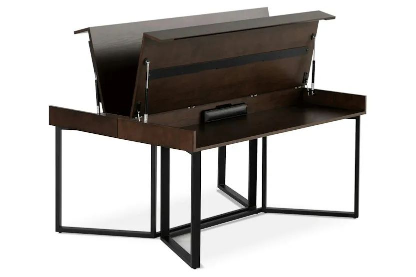 Transformer Table to Desk | Dark Walnut/Black Transformer Table to Desk | Dark Walnut/Black