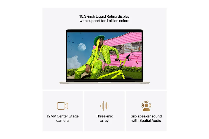 MacBook Air 15" | M5 | 10-Core CPU | 16GB | 512GB | Starlight (2026) MacBook Air 15" | M5 | 10-Core CPU | 16GB | 512GB | Starlight (2026)