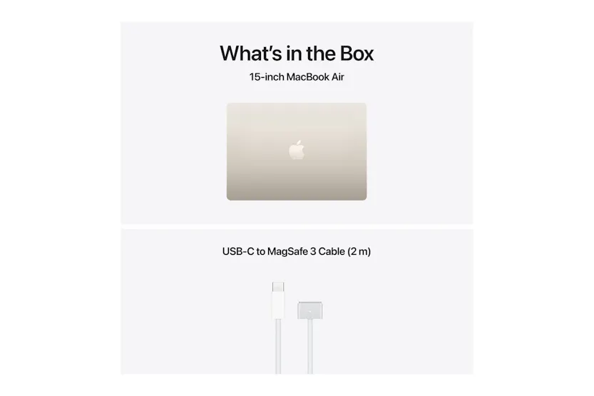 MacBook Air 15" | M5 | 10-Core CPU | 16GB | 512GB | Starlight (2026) MacBook Air 15" | M5 | 10-Core CPU | 16GB | 512GB | Starlight (2026)