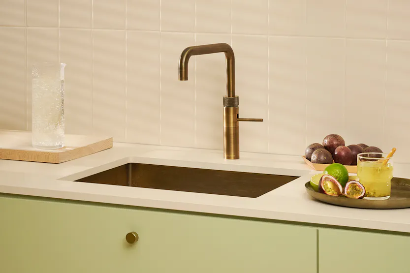 Quooker Fusion Square Tap | Patinated Brass | FNSPTB Quooker Fusion Square Tap | Patinated Brass | FNSPTB