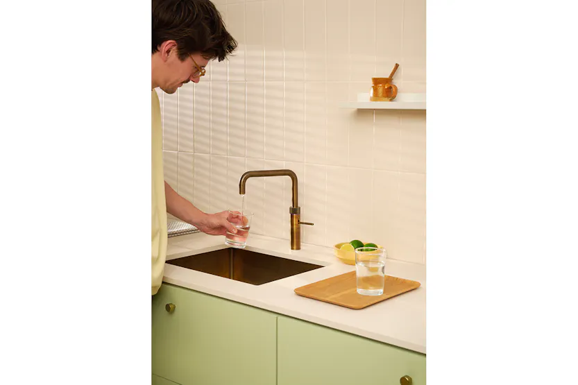 Quooker Fusion Square Tap | Patinated Brass | FNSPTB Quooker Fusion Square Tap | Patinated Brass | FNSPTB