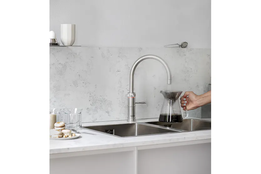 Quooker Classic Fusion Round Tap | Stainless Steel | CFNRSST Quooker Classic Fusion Round Tap | Stainless Steel | CFNRSST