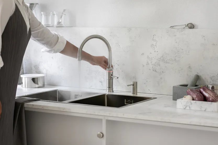 Quooker Classic Fusion Round Tap | Stainless Steel | CFNRSST Quooker Classic Fusion Round Tap | Stainless Steel | CFNRSST