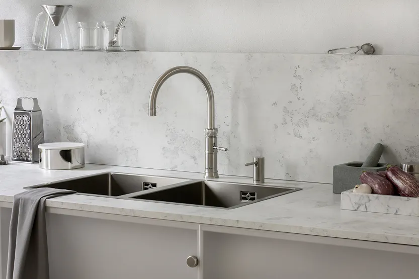 Quooker Classic Fusion Round Tap | Stainless Steel | CFNRSST Quooker Classic Fusion Round Tap | Stainless Steel | CFNRSST