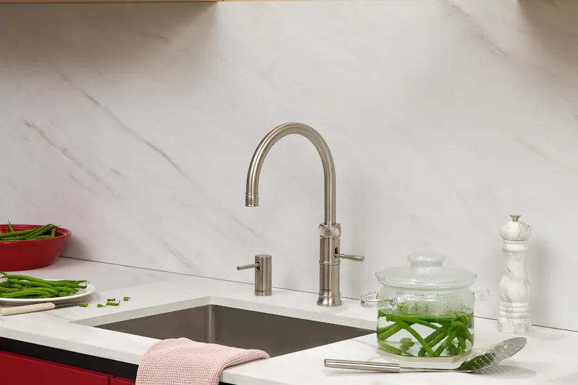 Quooker Classic Fusion Round Tap | Stainless Steel | CFNRSST Quooker Classic Fusion Round Tap | Stainless Steel | CFNRSST