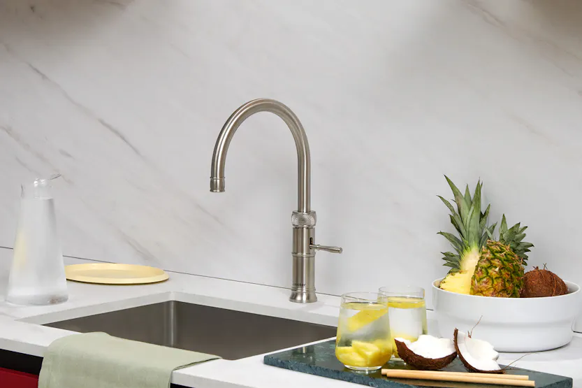 Quooker Classic Fusion Round Tap | Stainless Steel | CFNRSST Quooker Classic Fusion Round Tap | Stainless Steel | CFNRSST