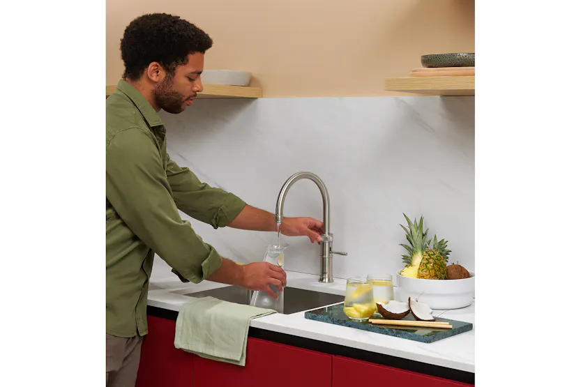 Quooker Classic Fusion Round Tap | Stainless Steel | CFNRSST Quooker Classic Fusion Round Tap | Stainless Steel | CFNRSST