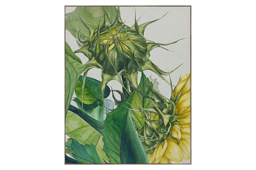 Stone Framed Canvas Wall Art | Fern | 143 x 114 cm Stone Framed Canvas Wall Art | Fern | 143 x 114 cm