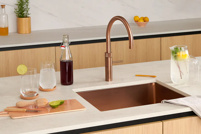 Quooker Fusion Round Tap | Rose Copper | FNRRCO Quooker Fusion Round Tap | Rose Copper | FNRRCO