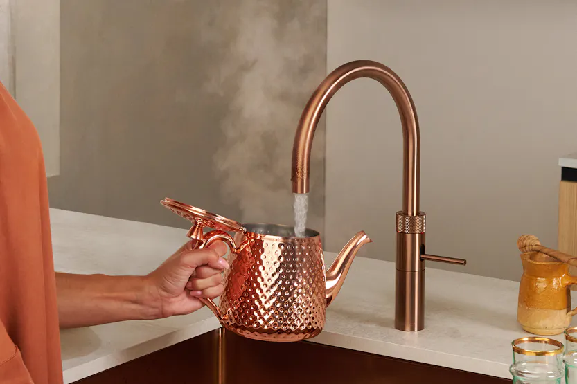 Quooker Fusion Round Tap | Rose Copper | FNRRCO Quooker Fusion Round Tap | Rose Copper | FNRRCO