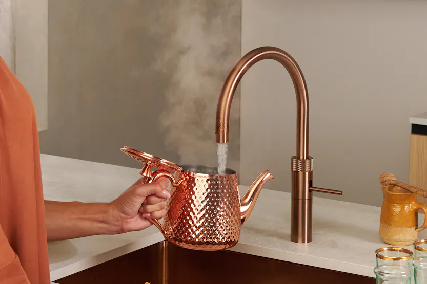 Quooker Fusion Round Tap | Rose Copper | FNRRCO Quooker Fusion Round Tap | Rose Copper | FNRRCO