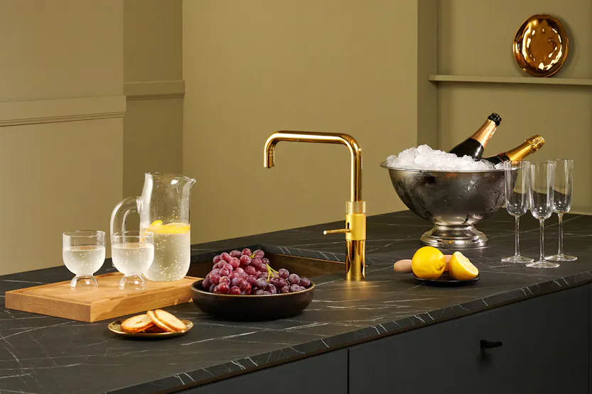 Quooker Fusion Square Tap | Gold | FNSGLD Quooker Fusion Square Tap | Gold | FNSGLD
