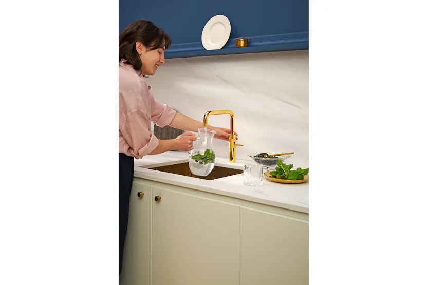 Quooker Fusion Square Tap | Gold | FNSGLD Quooker Fusion Square Tap | Gold | FNSGLD