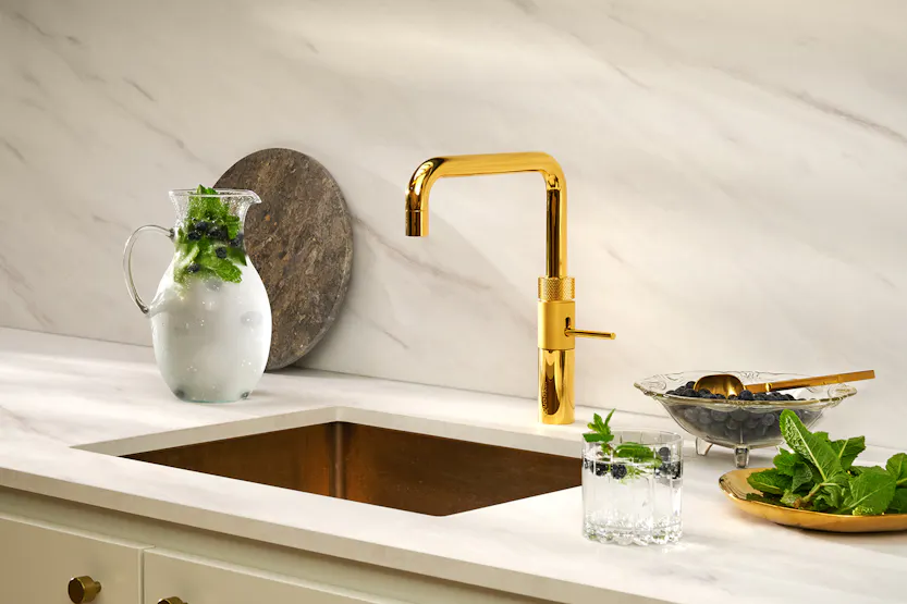 Quooker Fusion Square Tap | Gold | FNSGLD Quooker Fusion Square Tap | Gold | FNSGLD