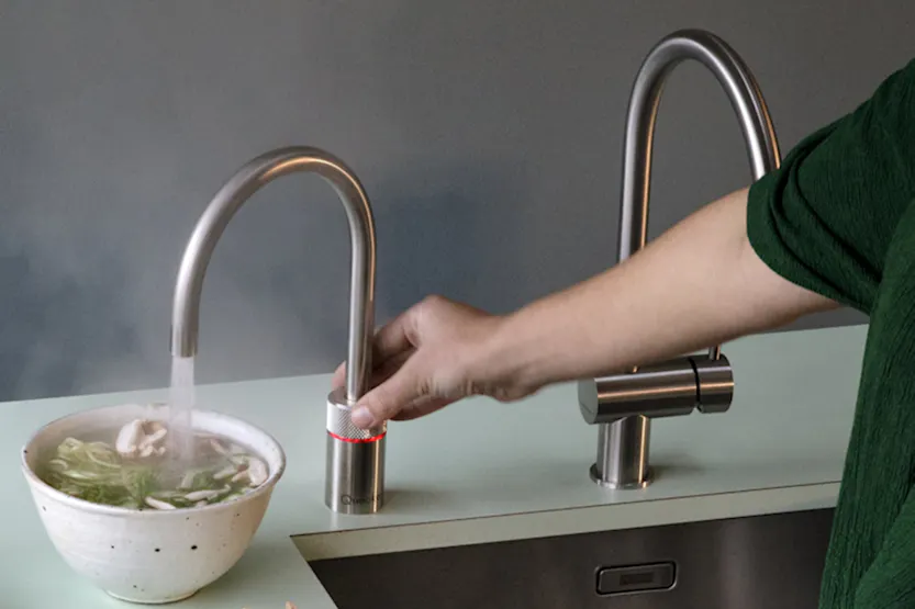 Quooker Nordic Round Single Tap | Stainless Steel | NSRSST Quooker Nordic Round Single Tap | Stainless Steel | NSRSST