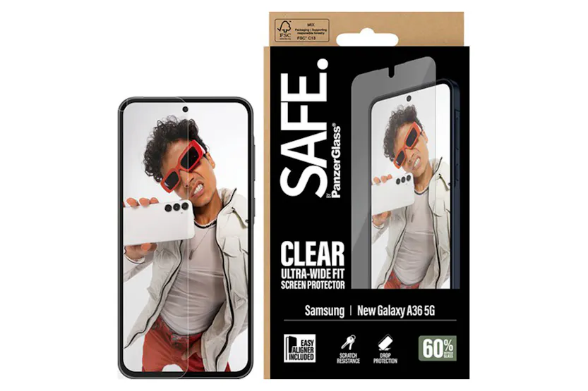 PanzerGlass Safe Samsung Galaxy A37 5G Ultra-Wide Fit Screen Protector | Clear PanzerGlass Safe Samsung Galaxy A37 5G Ultra-Wide Fit Screen Protector | Clear