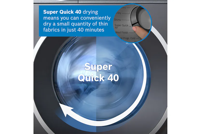 Bosch Series 6 9kg Heat Pump Tumble Dryer | WQG245R1GB Bosch Series 6 9kg Heat Pump Tumble Dryer | WQG245R1GB