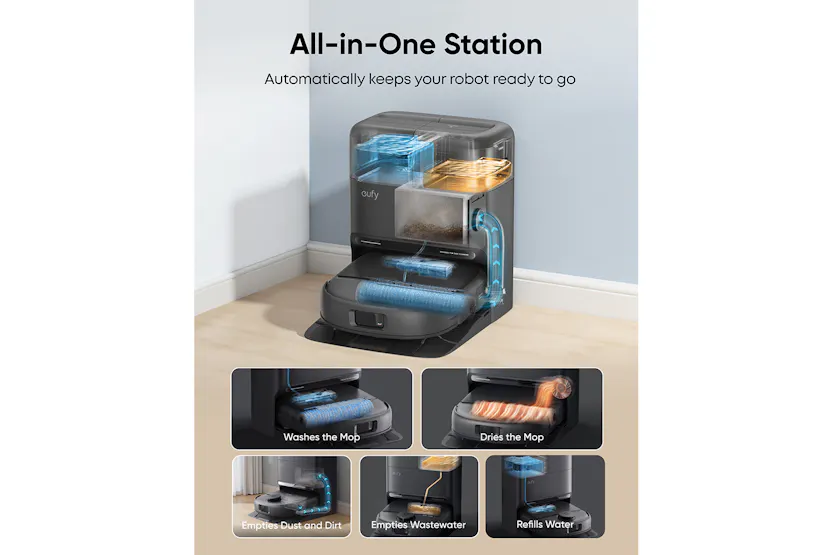 Eufy Omni C28 Robot Vacuum Cleaner with Accessory Kit | T211AV10 Eufy Omni C28 Robot Vacuum Cleaner with Accessory Kit | T211AV10