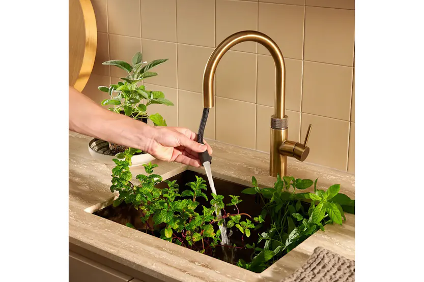 Quooker Combi Flex Round Tap | Patinated Brass | FXRPTN Quooker Combi Flex Round Tap | Patinated Brass | FXRPTN