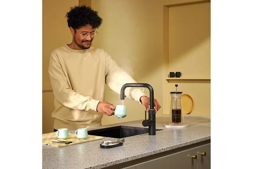 Quooker 3-in-1 Flex Square Tap | Black | FXSBLK Quooker 3-in-1 Flex Square Tap | Black | FXSBLK