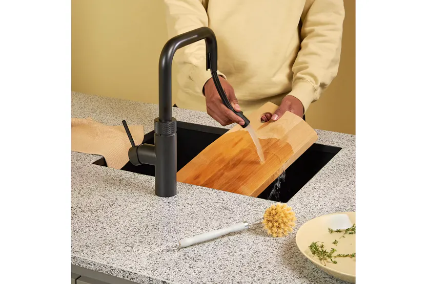 Quooker 3-in-1 Flex Square Tap | Black | FXSBLK Quooker 3-in-1 Flex Square Tap | Black | FXSBLK