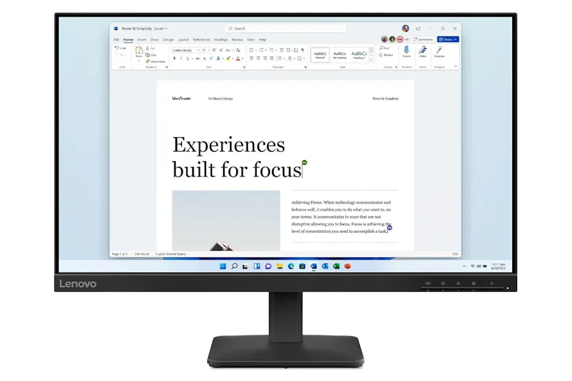 Lenovo L24-4e 23.8” FHD Monitor | 68C2KAC1UK Lenovo L24-4e 23.8” FHD Monitor | 68C2KAC1UK