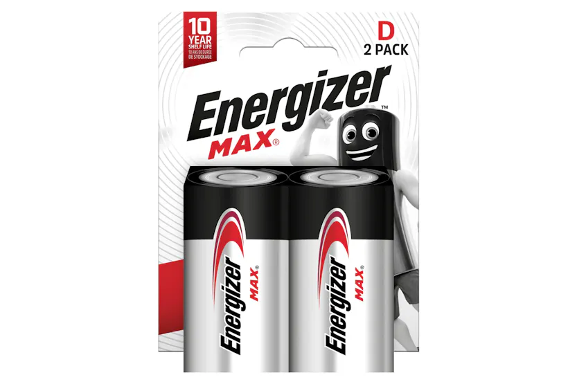 Energizer Max D Alkaline Batteries | 2 Pack Energizer Max D Alkaline Batteries | 2 Pack