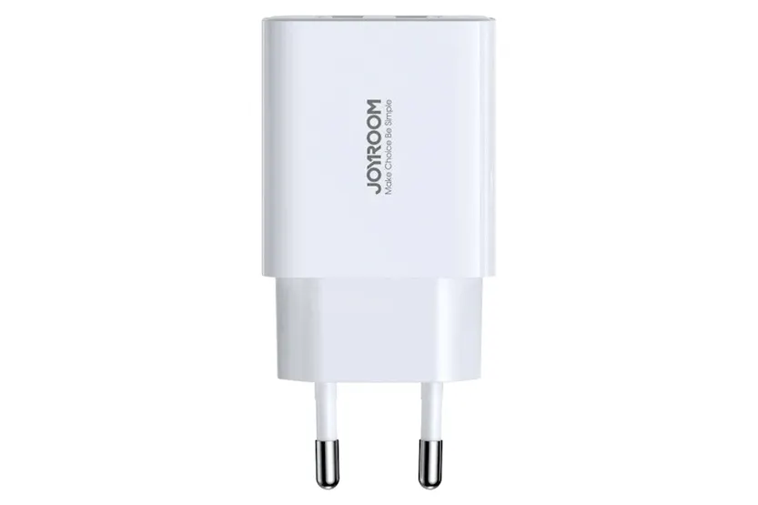 Joyroom 2.1A Dual USB-A Charger | White Joyroom 2.1A Dual USB-A Charger | White
